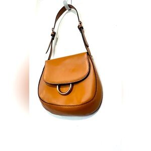 Forever 21 Tan Faux Leather Shoulder Bag